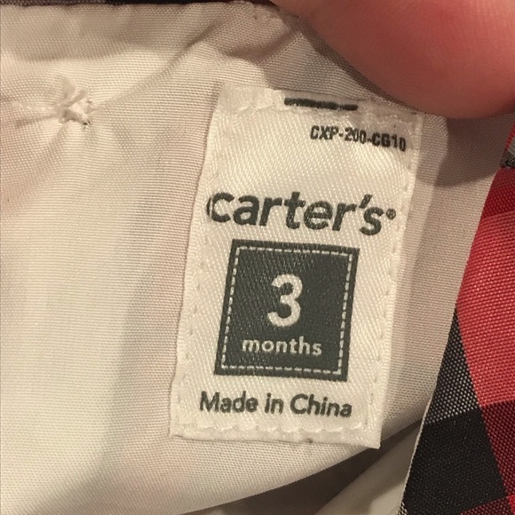 NWOT Carter’s 3 Months Plaid Holiday Fancy Dress - Picture 3 of 5